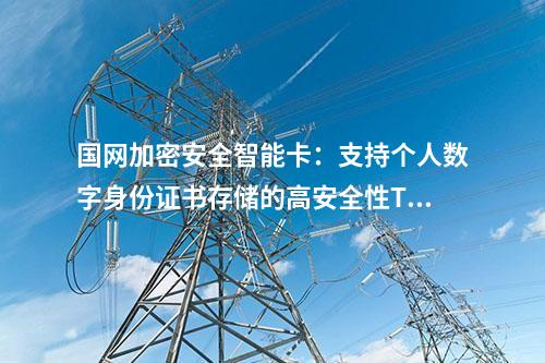 國網加密安全智能卡：高效SM2加密和解密性能的安全TF卡