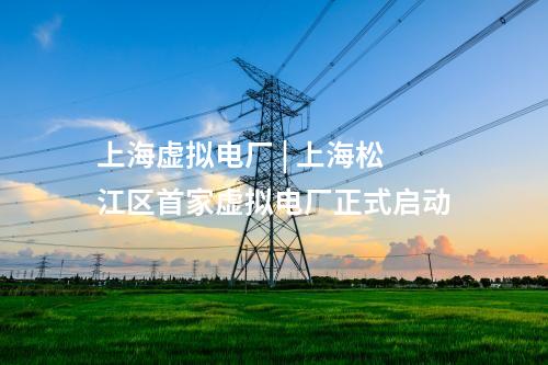 上海虛擬電廠 | 上海松江區首家虛擬電廠正式啟動
