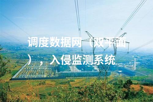 調(diào)度數(shù)據(jù)網(wǎng)（雙平面），入侵監(jiān)測系統(tǒng)