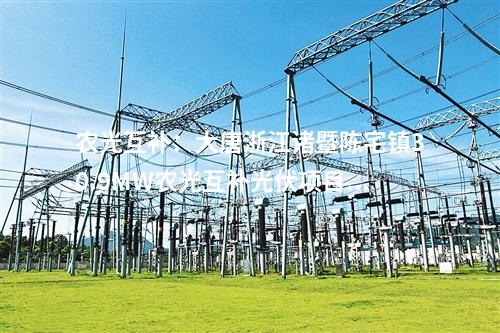農光互補：大唐浙江諸暨陳宅鎮30.9MW農光互補光伏項目開工